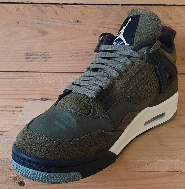 Nike Air Jordan 4 Craft Mid Suede Trainers UK9.5/US10.5/EU44.5 FB9927-200 Olive