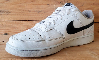 Nike Court Vision Low Leather Trainers UK7/US8/EU41 DH2987-101 White/Black