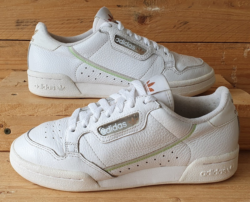 Adidas Continental 80 Low Leather Trainers UK4.5/US6/EU37 EG2890 White