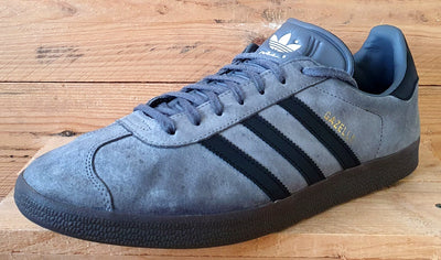 Adidas Gazelle Low Suede Trainers UK13/US13.5/EU48.5 EE8943 Grey/Black Gum Sole