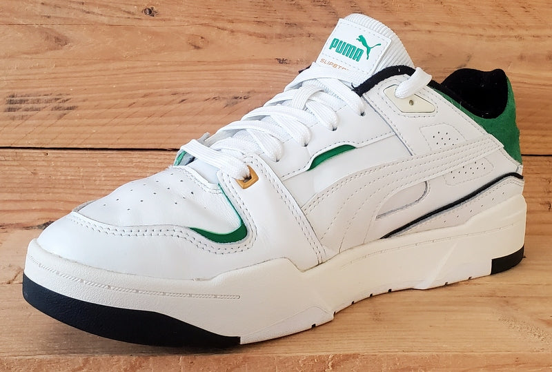 Puma Slipstream Bball Low Leather Trainers UK8/US9/EU42 393266-01 White/Green