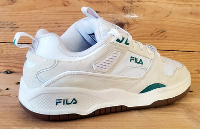 Fila Corda Low Leather/Suede Trainers UK4.5/US7/EU38 5TM02042-160 White/Green