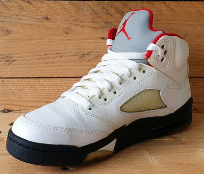 Nike Air Jordan 5 Retro Mid Trainers UK4/US4.5Y/EU36.5 440888-100 Fire Red