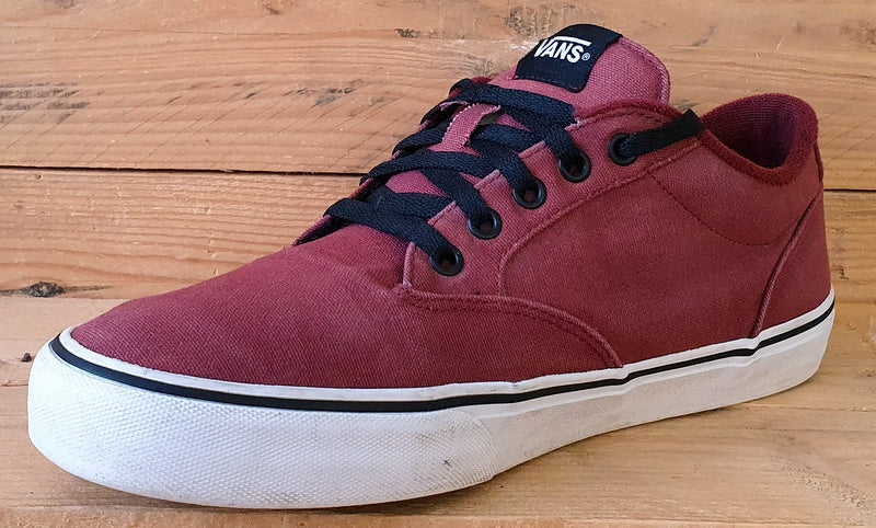 Vans Off The Wall Low Canvas Trainers UK10/US11/EU44.5 751505 Maroon/Black