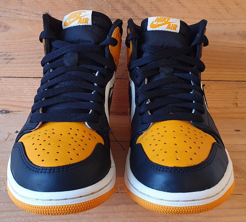 Nike Air Jordan 1 Retro High OG Trainers UK5.5/US8/EU38.5 555088-711 Yellow Toe