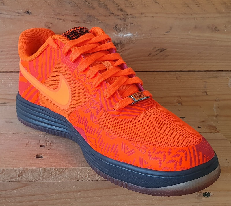 Nike Lunar Force 1 Fuse BHM Low Textile Trainers UK9/US10/EU44 585714-800 Orange