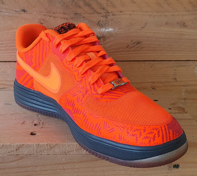 Nike Lunar Force 1 Fuse BHM Low Textile Trainers UK9/US10/EU44 585714-800 Orange