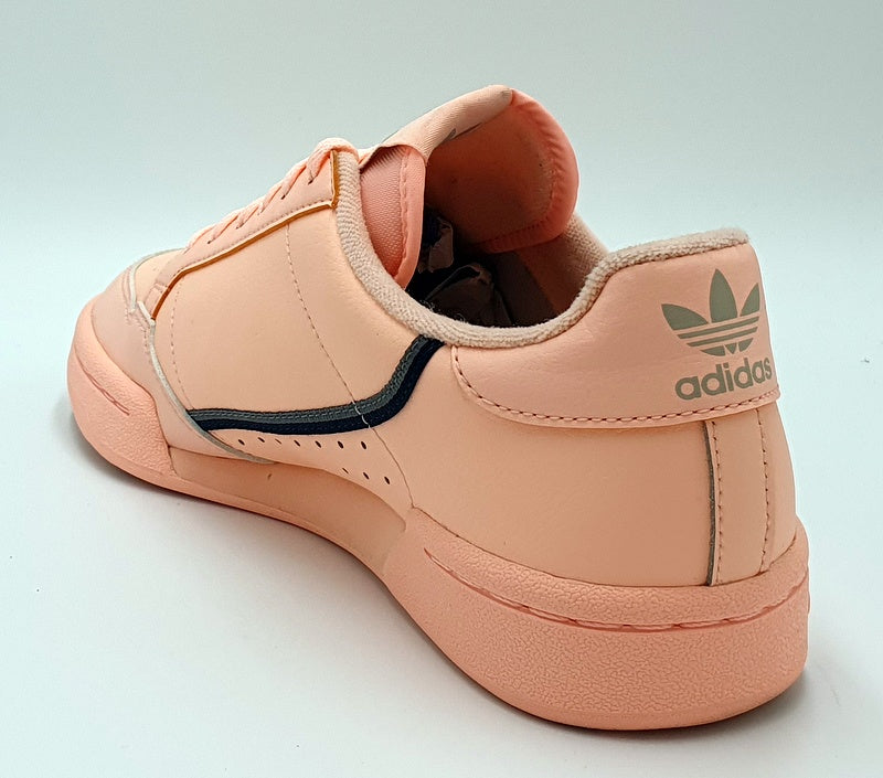 Adidas Continental 80 Low Leather Trainers F97508 Triple Peach UK5/US5.5/EU38