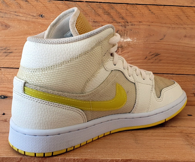 Nike Air Jordan 1 Mid SE Trainers UK6.5/US9/EU40.5 DB2822-107 Volt Yellow