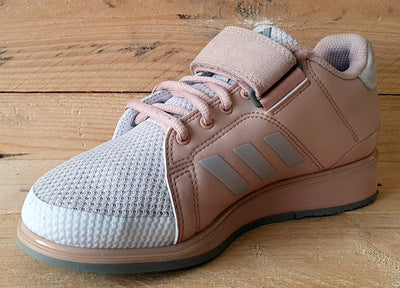 Adidas Power Perfect 3 Leather Trainers UK4/US4.5/EU36.5 DA9882 Pink/Grey/Orange