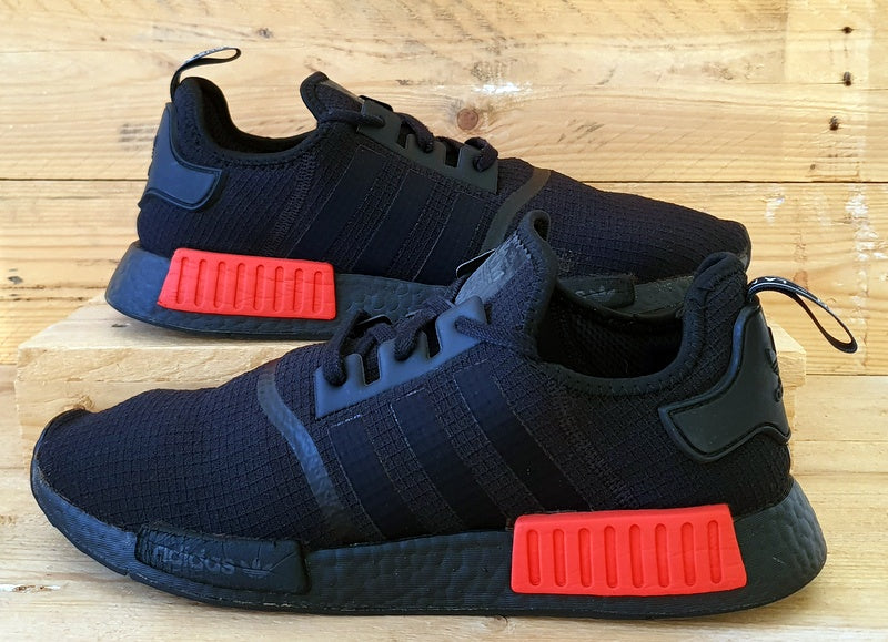 Adidas NMD R1 Low Textile Trainers UK11.5/US12/EU46.5 B37618 Black/Red