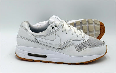 Nike Air Max 1 Low Leather Trainers 807602-113 Triple White UK5/US5.5Y/EU38