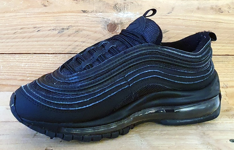 Nike Air Max 97 Low Textile Trainers UK3/US3.5Y/EU35.5 AV4149-001 Triple Black