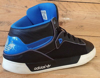 Adidas Attitude Vulc West Mid Leather Trainers UK9/US9.5/EU43 G64293 Black/Blue