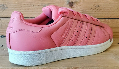 Adidas Superstar Low leather Trainers UK4/US5.5/EU36.5 BY9750 Pink/White