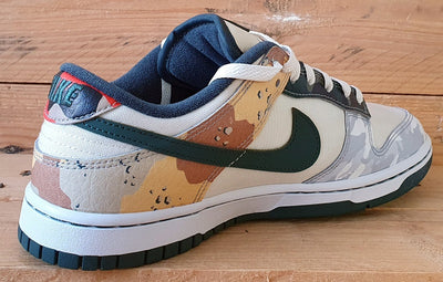 Nike Dunk Low SE Textile Trainers UK7/US8/EU41 DH0957-100 Sail Multi Camo