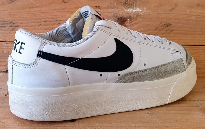 Nike Blazer Platform Low Leather Trainers UK6.5/US9/E40.5 DJ0292-101 White/Black