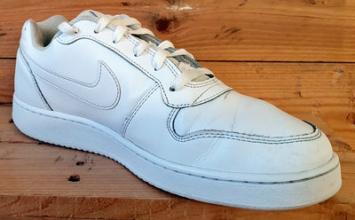 Nike Ebernon Low Leather Trainers UK8.5/US9.5/EU43 AQ1775-100 Triple White