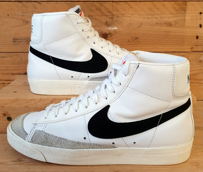 Nike Blazer Mid 77 Leather Trainers UK7/US9.5/EU41 CZ1055-100 White/Black