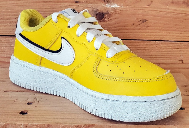 Nike Air Force 1 Low Leather Trainers UK4/US4.5Y/EU36.5 DQ0359-700 Tour Yellow