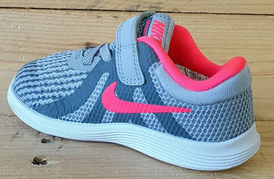Nike Revolution 4 Kids Trainers UK6.5/US7C/EU23.5 943308-003 Grey/Pink