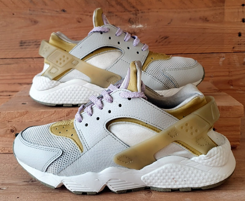 Nike Air Huarache Low Textile Trainers UK6/US8.5/EU40 DV6976-100 Sail Wheatgrass