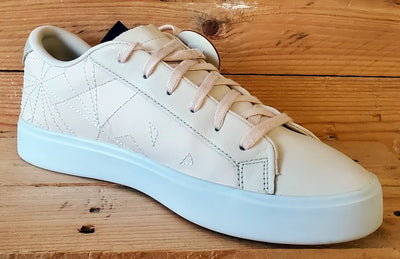 Adidas Sleek Series Low Leather Trainers UK6.5/US8/EU40 EG7753 Linen/White