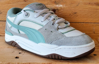 Puma 180 Low Textile/Suede Trainers UK5.5/US6.5/E38.5 389267-04 Grey/White/Green