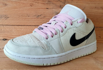 Nike Jordan 1 Low SE Trainers UK5.5/US8/EU39 CZ0776-300 Barely Green Pink