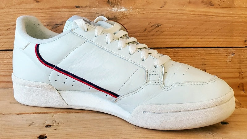 Adidas Continental 80 Low Leather Trainers UK7/US7.5/EU40.5 B41680 Rascal White