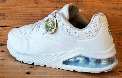 Skechers Uno 2 Low Leather Trainers UK6/US9/EU39 SN155543 Triple White