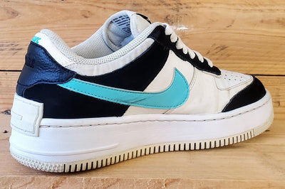 Nike Air Force 1 Shadow Leather Trainers UK6/US8.5/EU40 CZ7929-100 White/Black