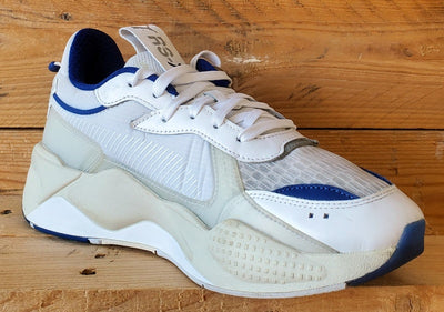 Puma RS-X Tech Low Textile Trainers UK9/US10/EU43 369329-03 White/Blue