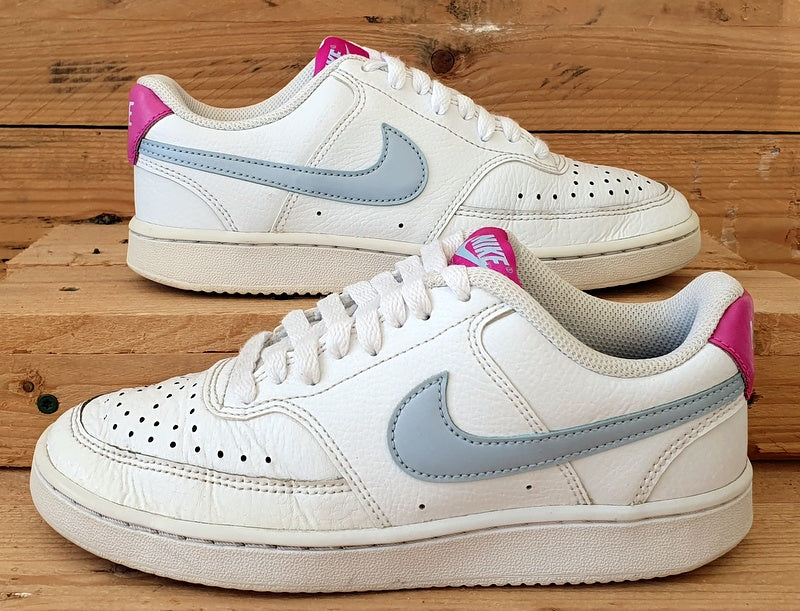 Nike Court Vision Low Leather Trainers CD5434-104 White/Pink UK3.5/US6/US36.5