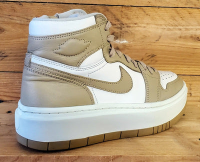 Nike Air Jordan 1 Elevate Mid Leather Trainers UK5/US7.5/EU38.5 Vachetta Tan