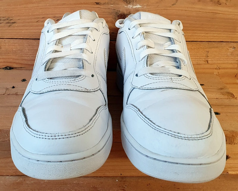 Nike Ebernon Low Leather Trainers UK8.5/US9.5/EU43 AQ1775-100 Triple White