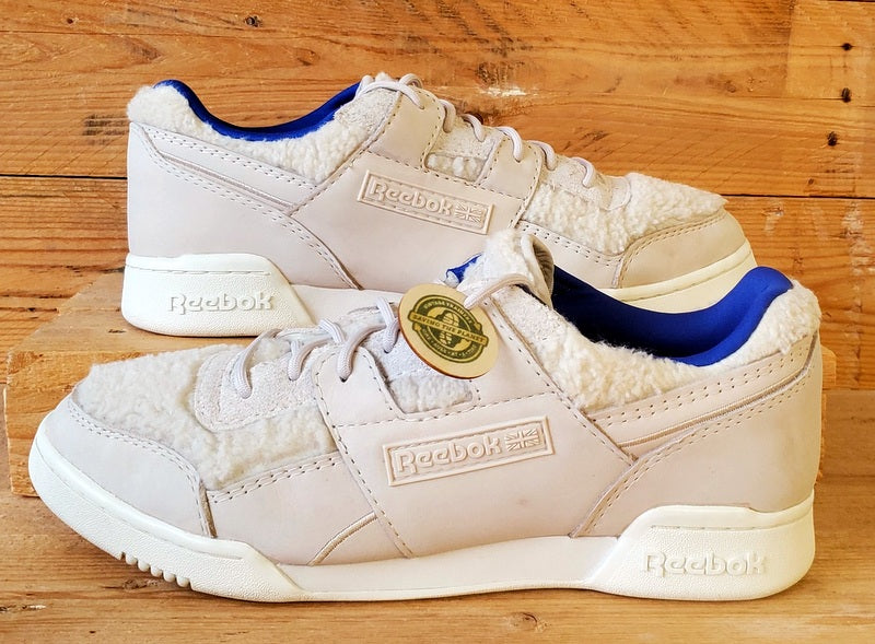 Reebok Workout Plus Stucco Suede/Wool Trainers UK9.5/US10.5/EU44.5 GX5423 Beige