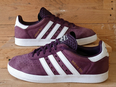 Adidas 350 Low Suede Trainers UK8.5/US9/EU42.5 BY9766 Burgundy/White