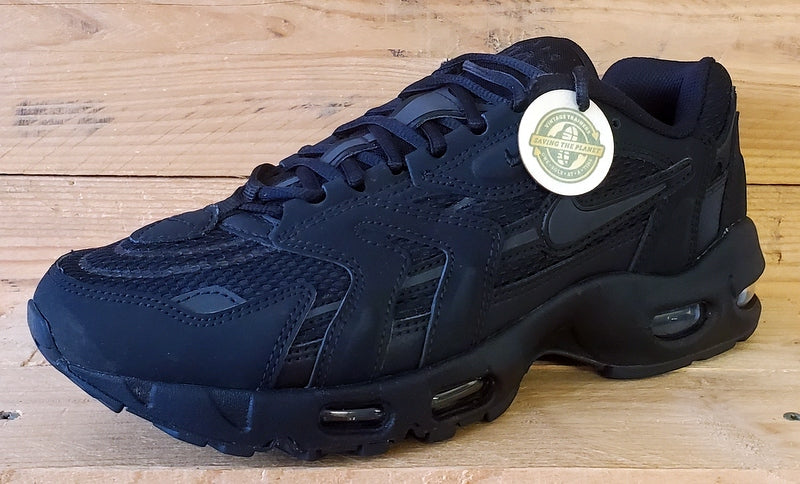 Nike Air Max 96 II Low Suede Trainers UK8.5/US9.5/EU43 DJ0328-001 Triple Black