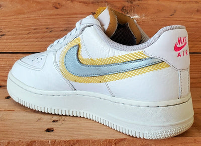 Nike Air Force 1 LX Leather Trainers UK5.5/US8/EU39 CZ8104-100 White/Uni Gold