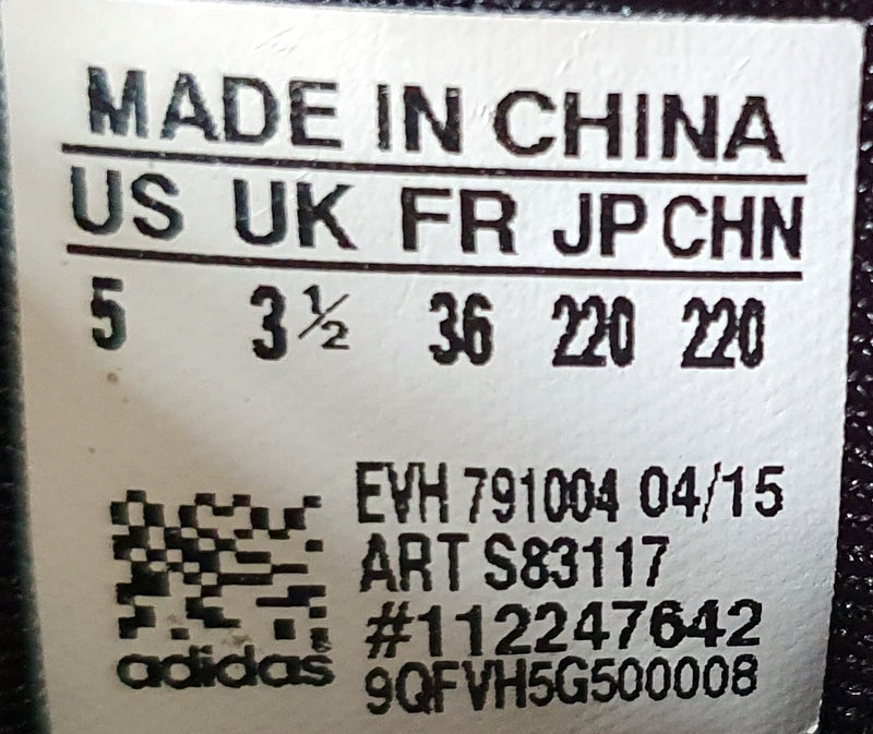 Adidas Adorra Mid Suede/Textile Trainers UK3.5/US5/EU36 S83117 Black/White