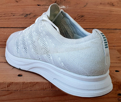 Nike Flyknit Low Trainers UK7.5/US8.5/EU42 AH8396-102 Triple White/Gum