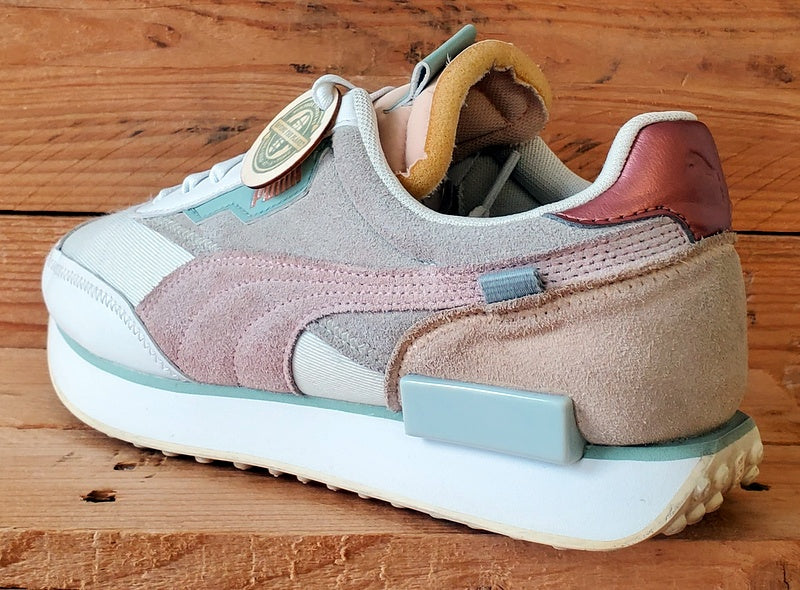 Puma Future Rider Marshmallow Suede Trainers UK7/US9.5/E40.5 374665-02 Grey/Pink
