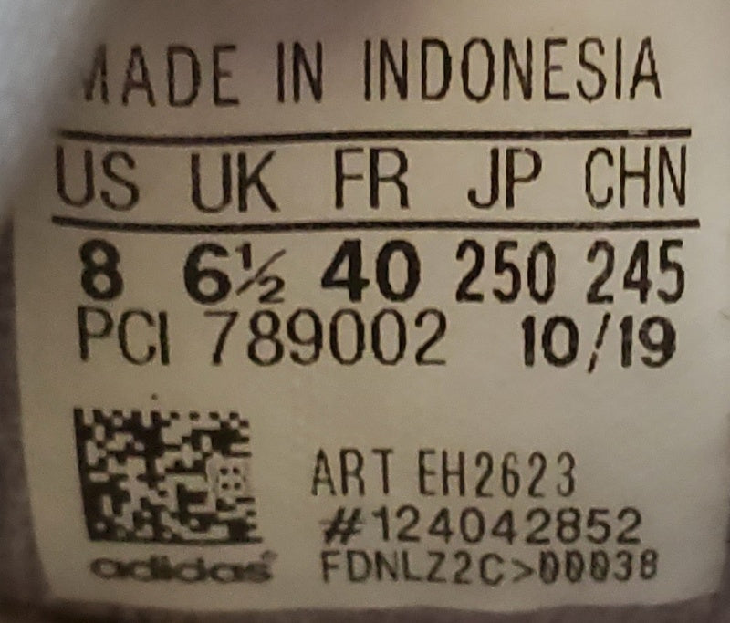 Adidas Continental 80 Low leather Trainers UK6.5/US8/EU40 EH2623 Grey/White