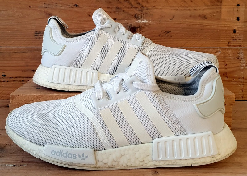 Adidas NMD R1 Low Textile Trainers UK12/US12.5/EU47 CQ2411 White Trace Grey