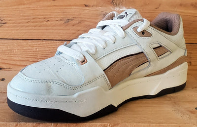 Puma Slipstream Low Leather Trainers UK6.5/US7.5/EU40 390059-03 Dusty Tan/White