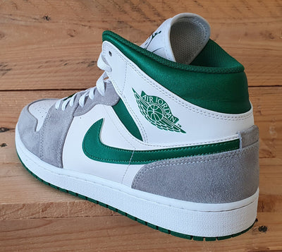 Nike Air Jordan 1 Mid Trainers UK11/US12/EU46 DC7294-103 White/Pine Green