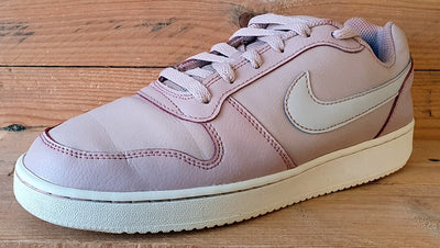 Nike Ebernon Low Leather Trainers UK6.5/US9/E40.5 AQ1779-200 Particle Beige Pink