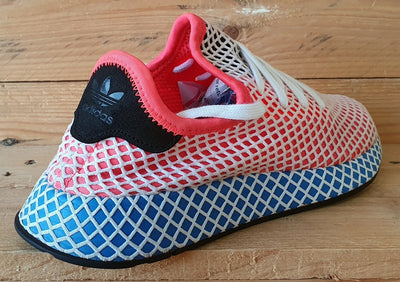 Adidas Deerupt Low Textile Trainers UK6/US6.5/EU39 CQ2624 Solar Red Bluebird