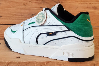 Puma Slipstream Bball Low Leather Trainers UK8/US9/EU42 393266-01 White/Green